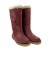 Bally Logo Boots In Red