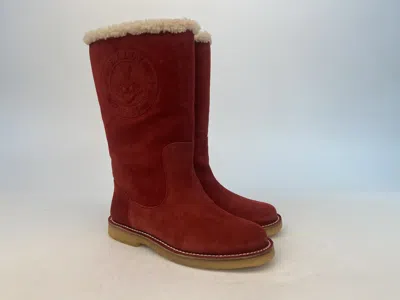 Bally Logo Boots In Red