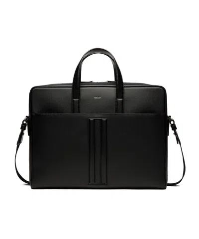 Bally Logo Briefcase In Black