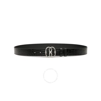 Bally Emblem 35 Logo-buckle Belt In Black