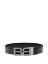 Bally Logo Buckle Belt In Black