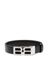 Bally Logo Buckle Belt In Black