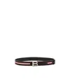 Bally Logo Buckle Belt In Black
