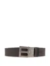 Bally Logo-buckle Belt In Brown