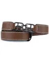 Bally Logo-buckle Belt In Brown