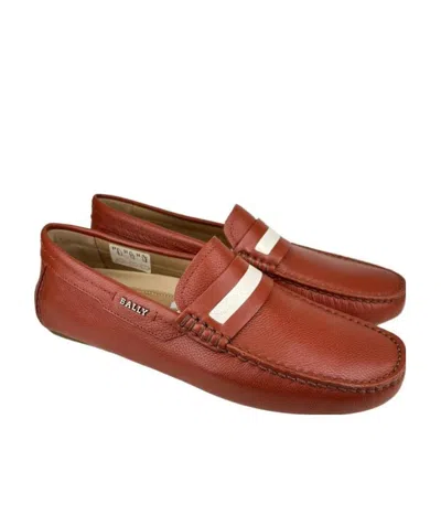 Bally Logo Business Casual Shoes In Brown