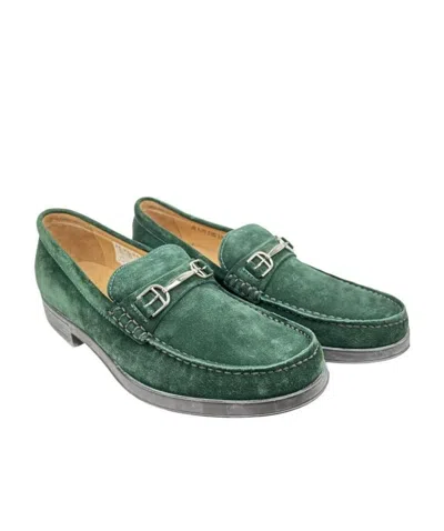 Bally Logo Business Casual Shoes In Green