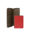 Bally Logo Card Bag In Red