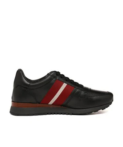 Bally Logo Casual Sports Shoes In Black