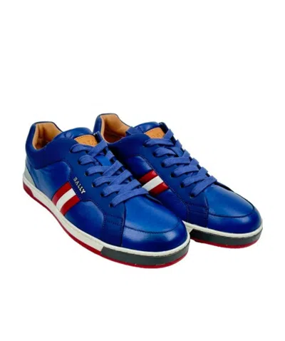 Bally Logo Casual Sports Shoes In Blue