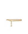 Bally Logo Charm Chain-link Belt In Nude