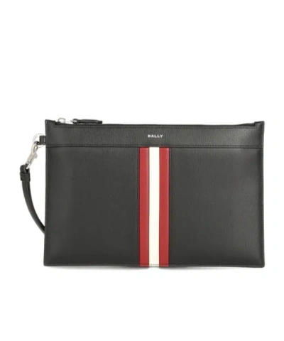 Bally Logo Clutch In Black