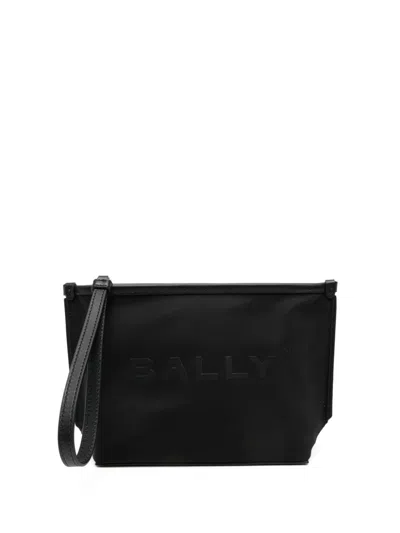 Bally Logo Clutch In Black