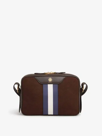 Bally Logo Crossbody In Brown