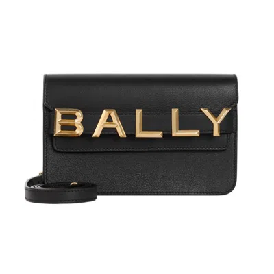 Bally Logo Crossbody Bag In Black
