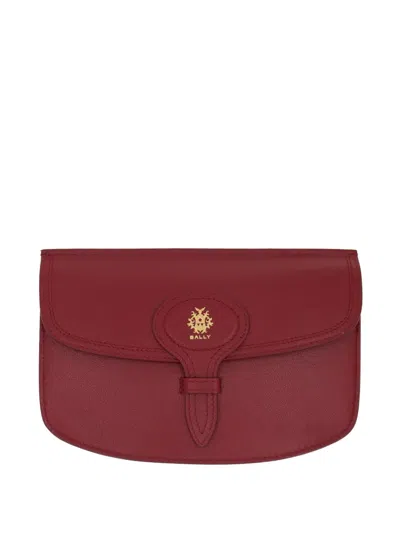 Bally Logo-detail Leather Cross Body Bag In White