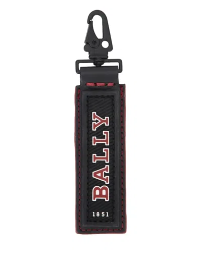 Bally Logo-detailed Keyring In Black