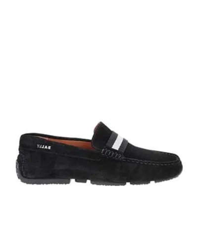 Bally Logo Details Business Casual Shoes In Black