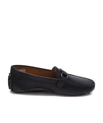 Bally Logo Details Business Casual Shoes In Black
