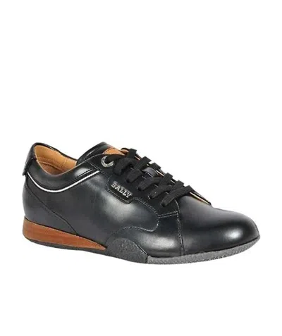 Bally Logo Details Casual Sports Shoes In Black
