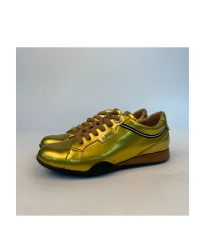 Bally Logo Details Casual Sports Shoes In Brown