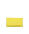Bally Logo Details Key Bag In Yellow