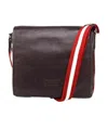 Bally Logo Details Satchel In Black