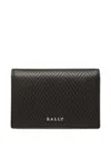 Bally Logo-embellish Leather Cardholder In Black