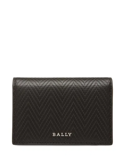 Bally Logo-embellish Leather Cardholder In Black