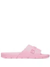 Bally Logo-embossed Slides In Pink