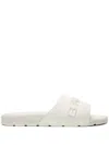 Bally Logo-embossed Slides In White
