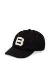 Bally Logo-embroidered Baseball Cap In Black