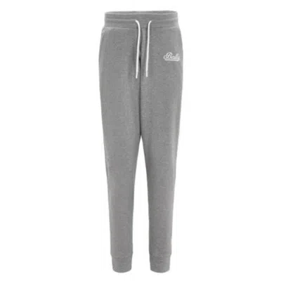 Bally Logo Embroidered Jogger Sweatpants In Gray