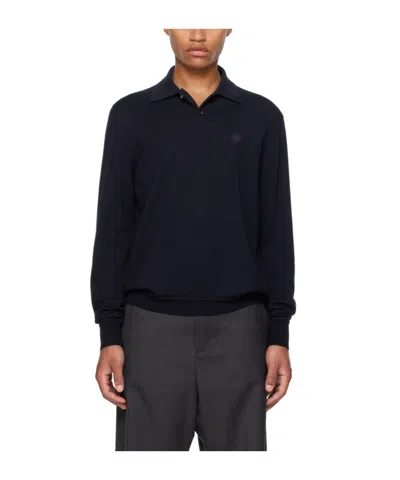 Bally Logo Embroidered Polo Shirt In Black