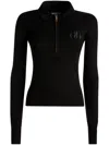 Bally Logo-embroidered Ribbed-knit Jumper In Black