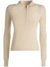 Bally Logo-embroidered Ribbed-knit Jumper In Neutrals