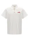 Bally Logo Embroidered Short-sleeved Polo Shirt In White