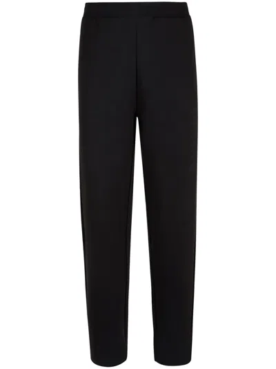 Bally Logo-embroidered Straight-leg Track Pants In Black