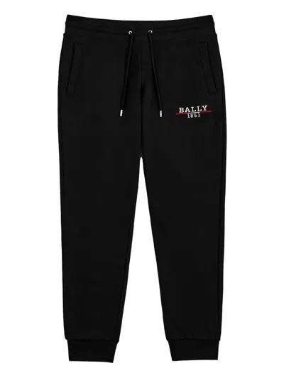 Bally Logo-embroidered Track Pants In Black