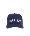 Bally Logo Embroidery Baseball Cap In Blue
