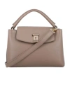 Bally Logo Engraved Foldover Top Tote Bag In Nude