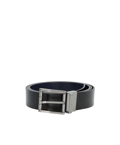 Bally Logo Engraved Reversible Belt In Multi