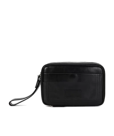 Bally Logo Hand-held Bag In Black