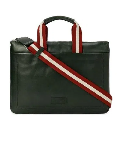Bally Logo Handbag In Black