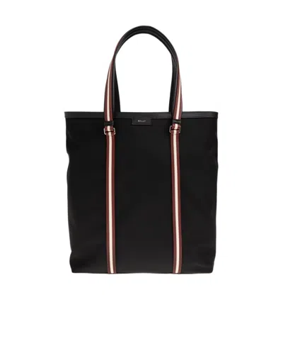 Bally Logo Handbag In Black