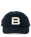 Bally Logo Embroidered Baseball Cap In Blue