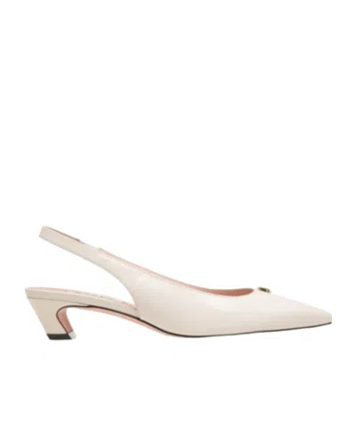 Bally Logo High Heels In Nude ModeSens