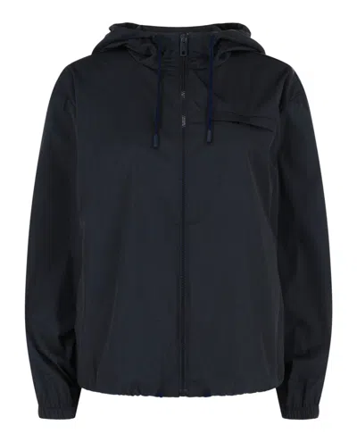 Bally Logo Hooded Windbreaker In Multi