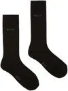 Bally Logo-intarsia Ankle Socks In Black