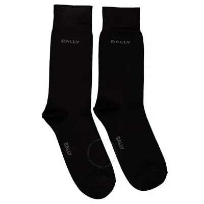 Bally Logo-intarsia Socks In Black